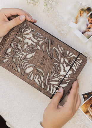 Wooden Photo Album - Wildflower