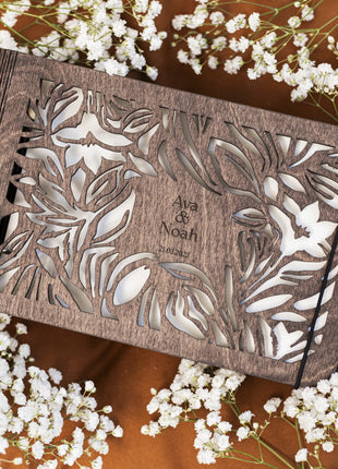 Wooden Photo Album - Wildflower