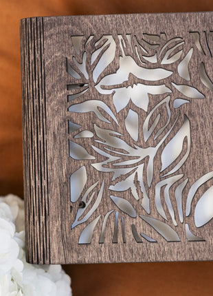 Wooden Photo Album - Wildflower