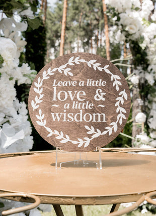 Memory Sign Acrylic Circle