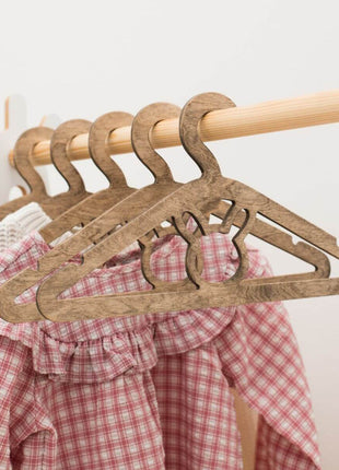 Pack of 10 Kid's Wooden Hangers